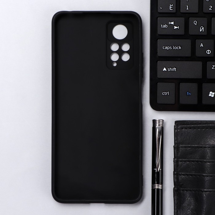 фото Чехол innovation, для xiaomi redmi note 11 pro, силиконовый, матовый, черный