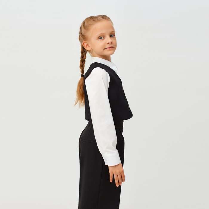 фото Жилет для девочки minaku, цвет чёрный, рост 164 см