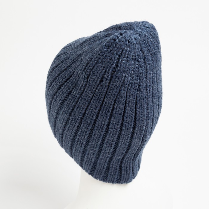 фото Шапка женская, цвет джинс, размер 56-58 marhatter