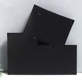 Мультирамка пластик на 3 фото 10х15 см, цв. чёрный
Мультирамка пластик на 3 фото 10х15 см, цв. чёрный