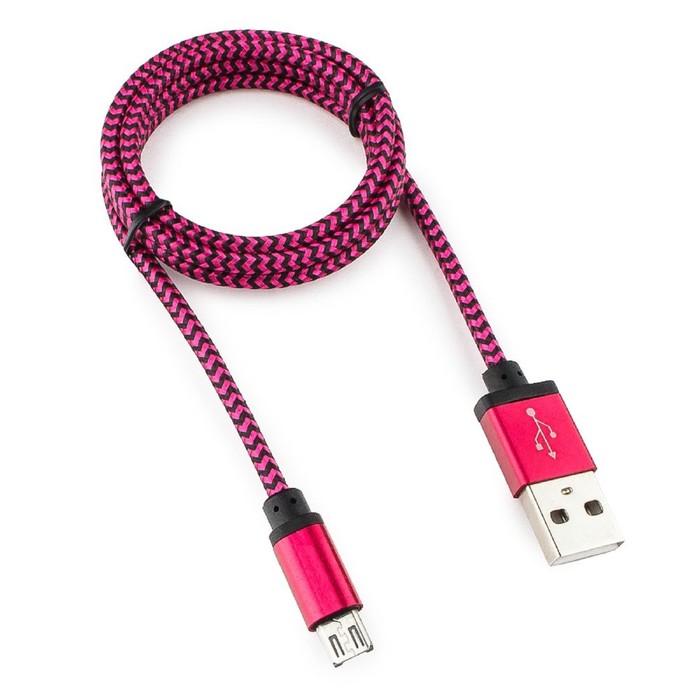 Кабель Cablexpert CC-mUSB2sr1m, microUSB - USB, 1 м, зарядка + передача данных, розовый
Кабель Cablexpert CC-mUSB2sr1m, microUSB - USB, 1 м, зарядка + передача данных, розовый