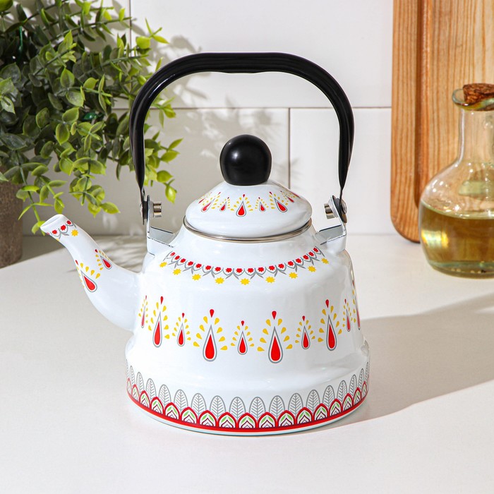 фото Чайник «валенсия», 1,1 л, 18×13×15 см, цвет белый