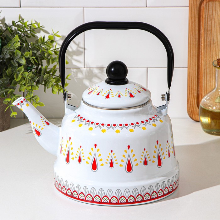 фото Чайник «валенсия», 2,5 л, 24×17×26 см, цвет белый