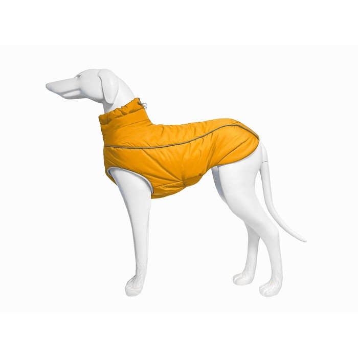 фото Жилет зимний для собак аляска, размер 32 (дс 30-32, ог 44-54, ош до 34 см), горчичный