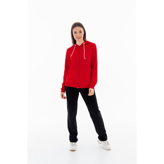 фото Ветровка женская, размер 48, цвет красный