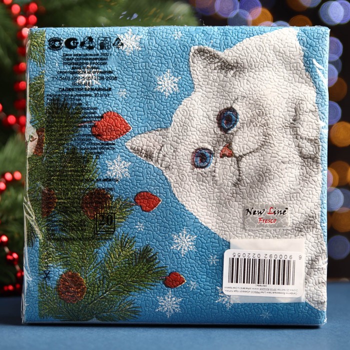 Салфетки бумажные New Line FRESCO "Символ года" КОТИК, 2 слоя, 20 листов, 33х33 7762472
Салфетки бумажные New Line FRESCO "Символ года" КОТИК, 2 слоя, 20 листов, 33х33 7762472
