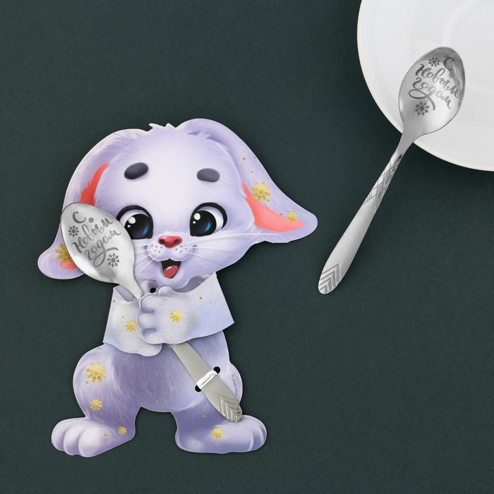 фото Ложка сувенирная "символ года", 3 х 14 см семейные традиции