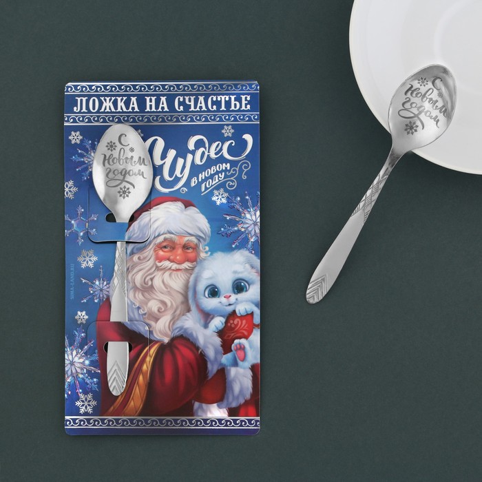 фото Ложка сувенирная "чудес в новом году", 3 х 14 см семейные традиции