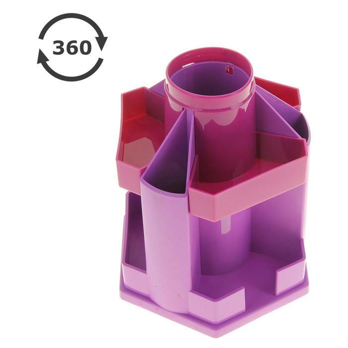 Настольная подставка-органайзер Maxi Desk, вращающийся, без наполнения, VIOLET, микс
Настольная подставка-органайзер Maxi Desk, вращающийся, без наполнения, VIOLET, микс