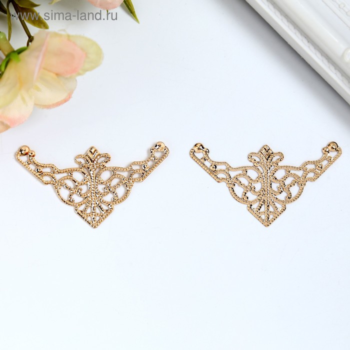 Декор металлический "Узорный уголок" (набор 2 штуки) 3,5х3,5 см
Декор металлический "Узорный уголок" (набор 2 штуки) 3,5х3,5 см