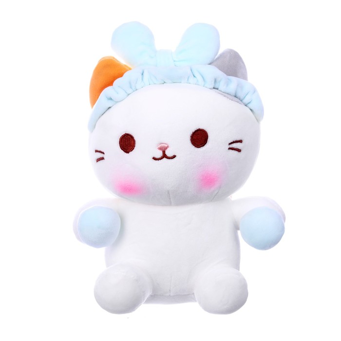 фото Мягкая игрушка «котик в повязке», на присоске, цвета микс