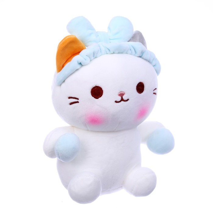 фото Мягкая игрушка «котик в повязке», на присоске, цвета микс
