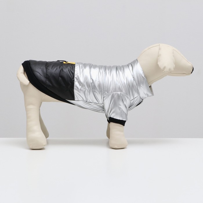 фото Куртка для собак "космонавт", размер 10, чёрно-золотая (дс 25, ош 30, ог 38 см) 9078285