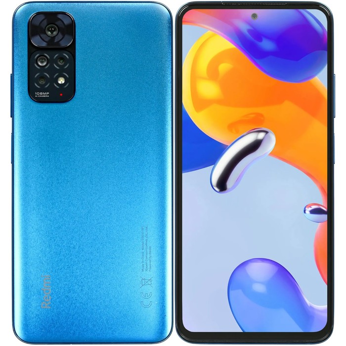Смартфон Xiaomi Redmi Note 11S RU, 6.43", Amoled, 6 Гб, 64 Гб, 108 Мп, 5000мАч, NFC, синий
Смартфон Xiaomi Redmi Note 11S RU, 6.43", Amoled, 6 Гб, 64 Гб, 108 Мп, 5000мАч, NFC, синий
