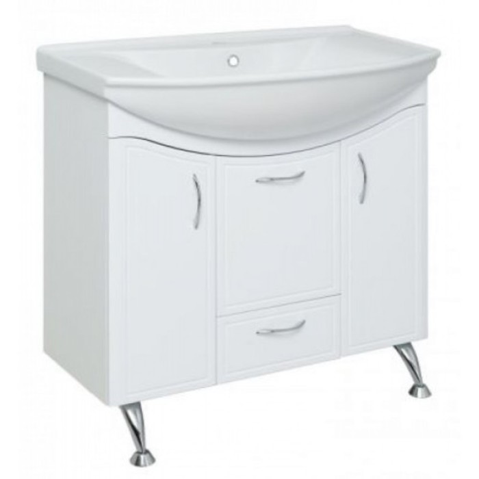 фото Тумба "севилья 75" с раковиной "стиль 75" 49 х 76 х 80 см runo