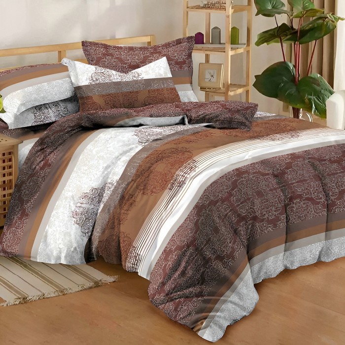 фото Постельное бельё евро халиф 200х220см, 200х220см, 70х70 2шт, бязь 120г/м 100% хлопок адель