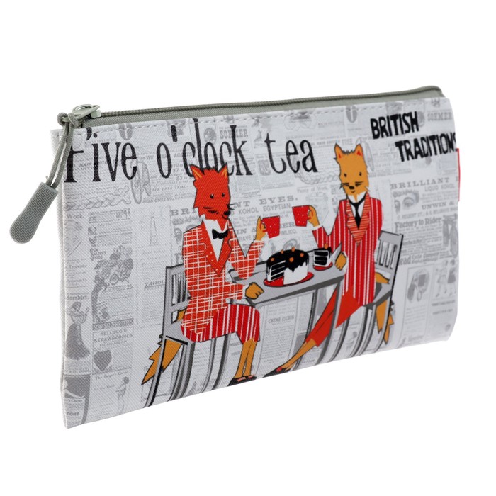 фото Пенал мягкий, 1 отделение, плоский, 120 х 230 мм, brunovisconti five o'clock