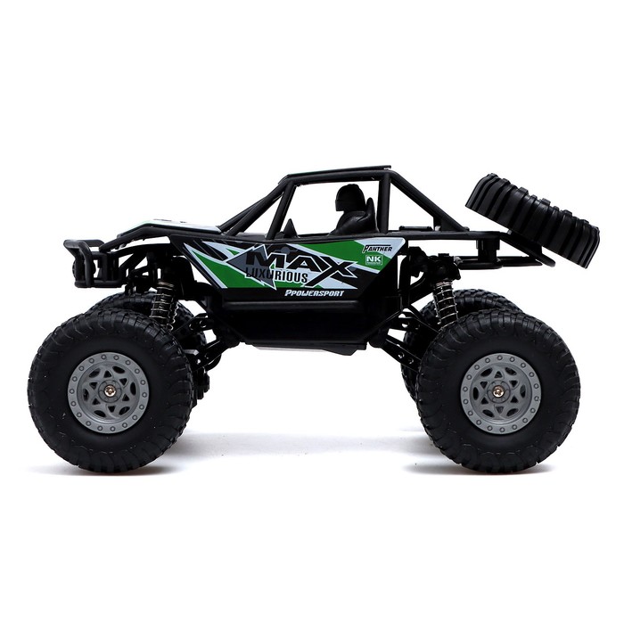 фото Джип радиоуправляемый «краулер», 1:20, работает от аккумулятора, цвет зелёный автоград