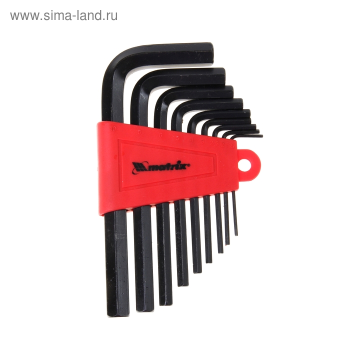 Ключи имбусовые HEX 1,5–10 мм MATRIX, CrV, оксидированные, короткие, 9 шт.
Ключи имбусовые HEX 1,5–10 мм MATRIX, CrV, оксидированные, короткие, 9 шт.