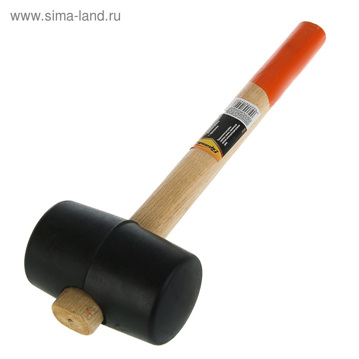 Киянка резиновая Sparta, 680 г, черная резина, деревянная рукоятка
Киянка резиновая Sparta, 680 г, черная резина, деревянная рукоятка