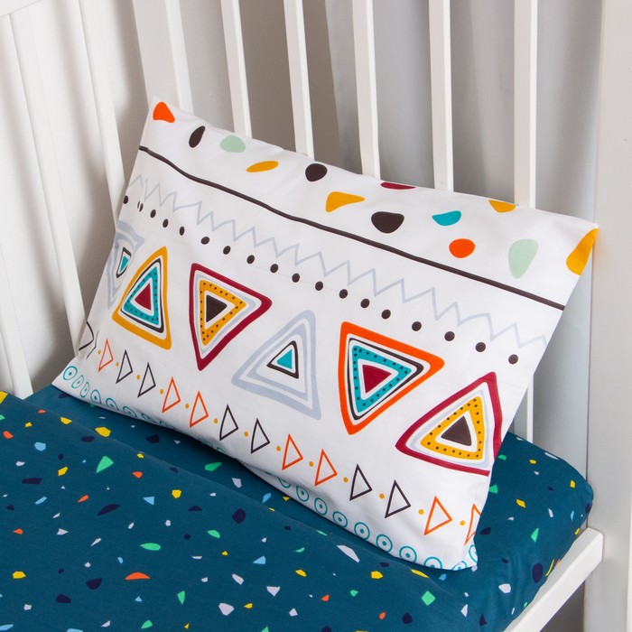 фото Постельное бельё беби lovelife "индейцы" 112х147 см, 60х120+20 см, 40х60 см, 100% хлопок, сатин