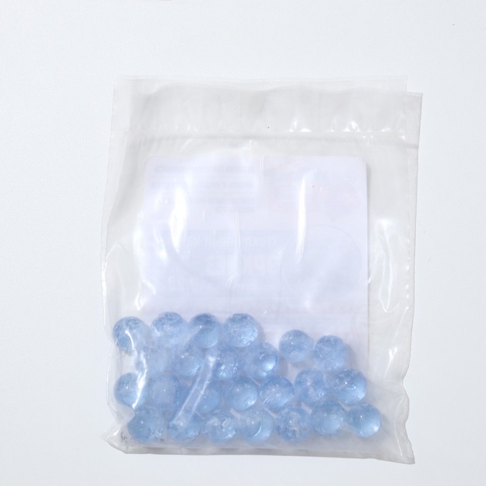 фото Стеклянные шарики (эрклез) "рецепты дедушки никиты", фр 20 мм, голубые, 0,25 кг