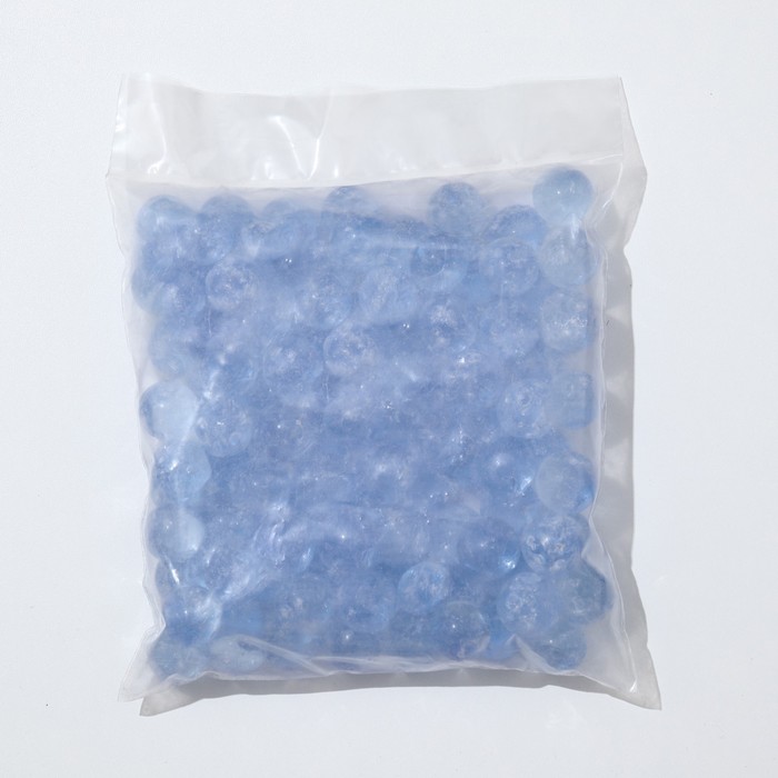 фото Стеклянные шарики (эрклез) "рецепты дедушки никиты", фр 20 мм, голубые, 1 кг