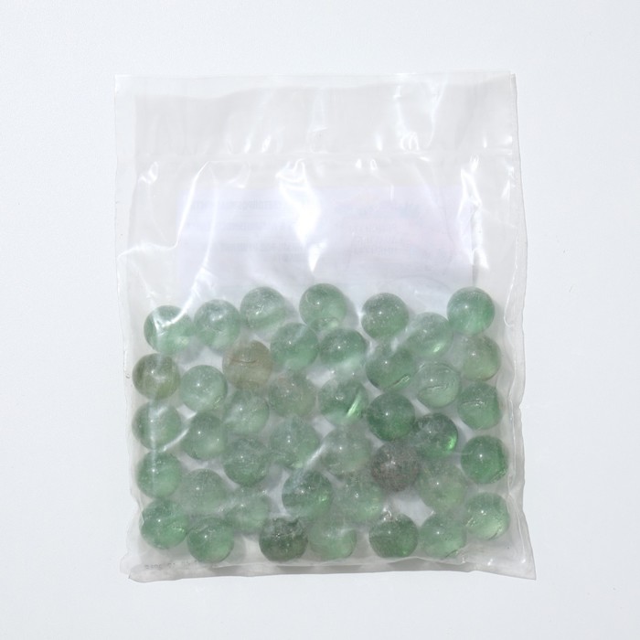 фото Стеклянные шарики (эрклез) "рецепты дедушки никиты", фр 20 мм, светло-зеленые, 0,5 кг