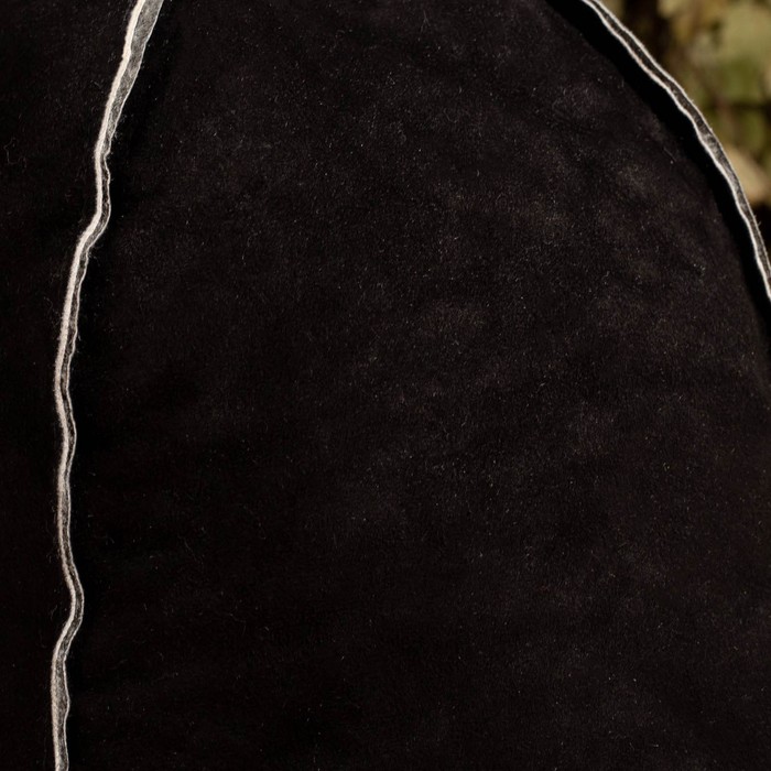 фото Шапка для бани из овчины "премиум" прямострочный шов, черный