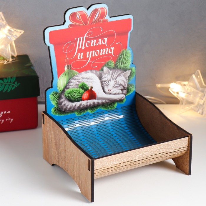 фото Органайзер стелла "кот. тепла и уюта" 15 см