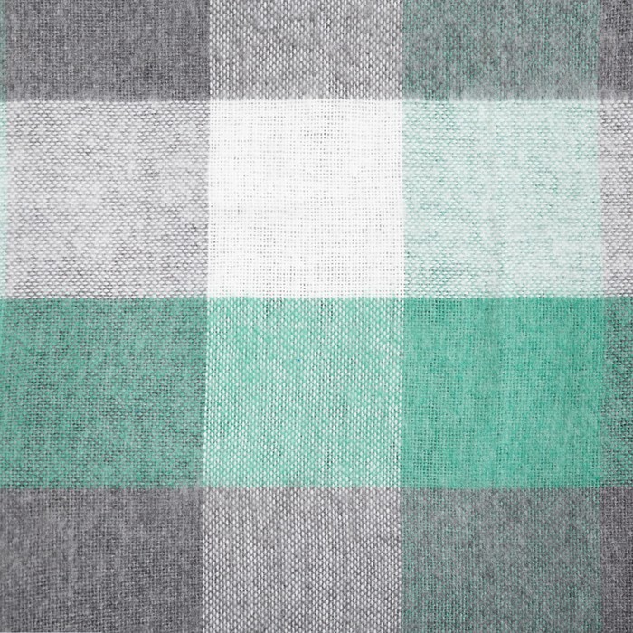 фото Плед пикник140х200 см, белый-зелёный-серый, хлопок 20%, пан 40%, полиэстер 40% влади
