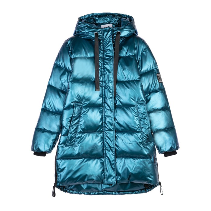 фото Куртка зимняя удлиненная для девочки, рост 134 см playtoday