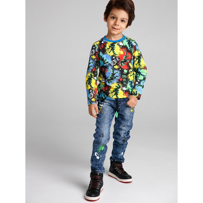 фото Лонгслив для мальчика, рост 116 см playtoday