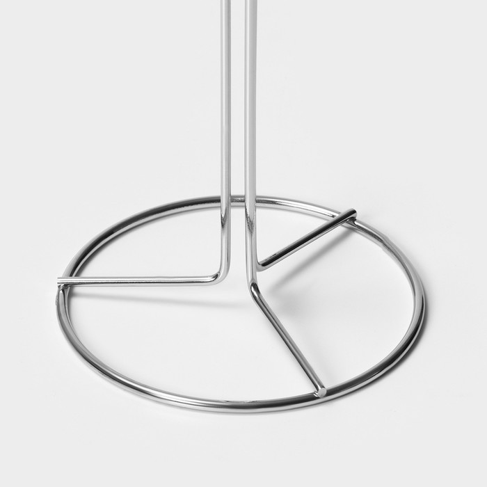 фото Подставка для кухонных принадлежностей circle, 40 см, цвет серебряный