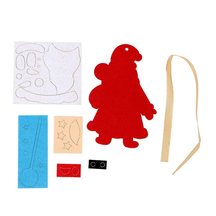 фото Набор для творчества. подвеска из фетра «дед мороз» школа талантов
