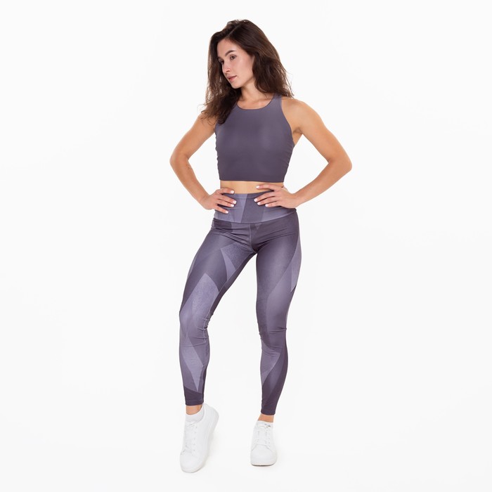 фото Леггинсы женские, цвет чёрно-белый, размер 48 (l) mark formelle