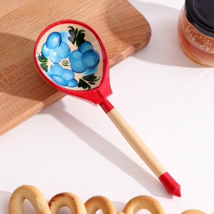 фото Ложка "серый зайчик с морковкой", ручная работа, микс