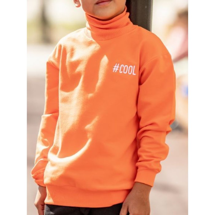 фото Лонгслив для мальчика, рост 98 см, цвет оранжевый batik