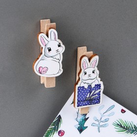 Магниты-прищепки на холодильник «Волшебного года», набор 2 шт
Магниты-прищепки на холодильник «Волшебного года», набор 2 шт