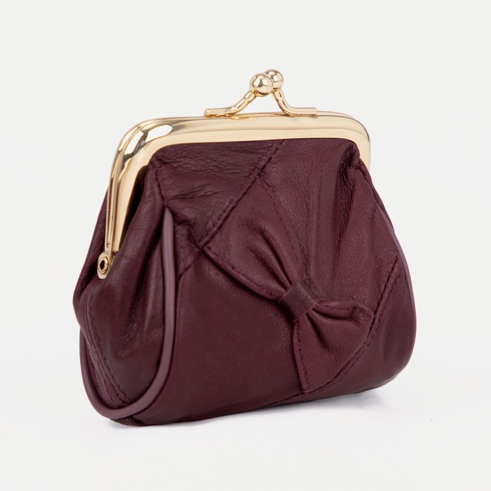 фото Косметичка на фермуаре, цвет вишнёвый