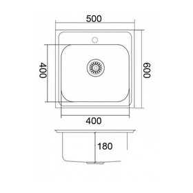 Мойка кухонная EMAR T5060L, накладная, 500 х 600 х 180 мм, прямоугольная, левая, хром
Мойка кухонная EMAR T5060L, накладная, 500 х 600 х 180 мм, прямоугольная, левая, хром