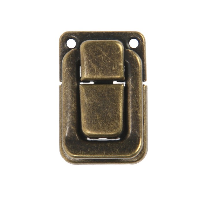 фото Замок-защелка на ящик 27х40 мм, железный, цвет бронза, 1 шт тундра