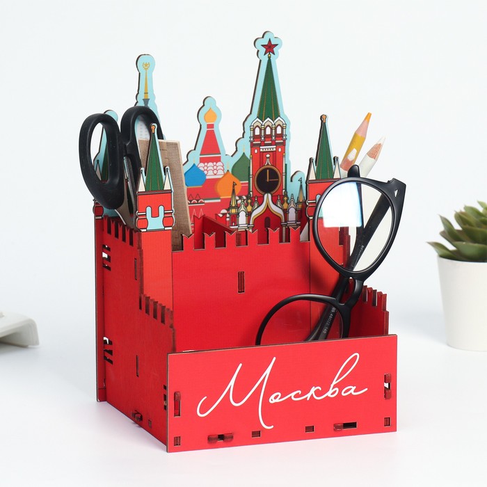 фото Органайзер для канцелярии «москва», 14,4 х 13,6 х 21,3 см