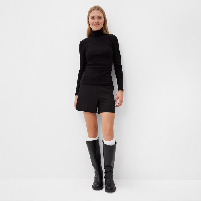 фото Водолазка женская minaku: basic line цвет чёрный, размер 42