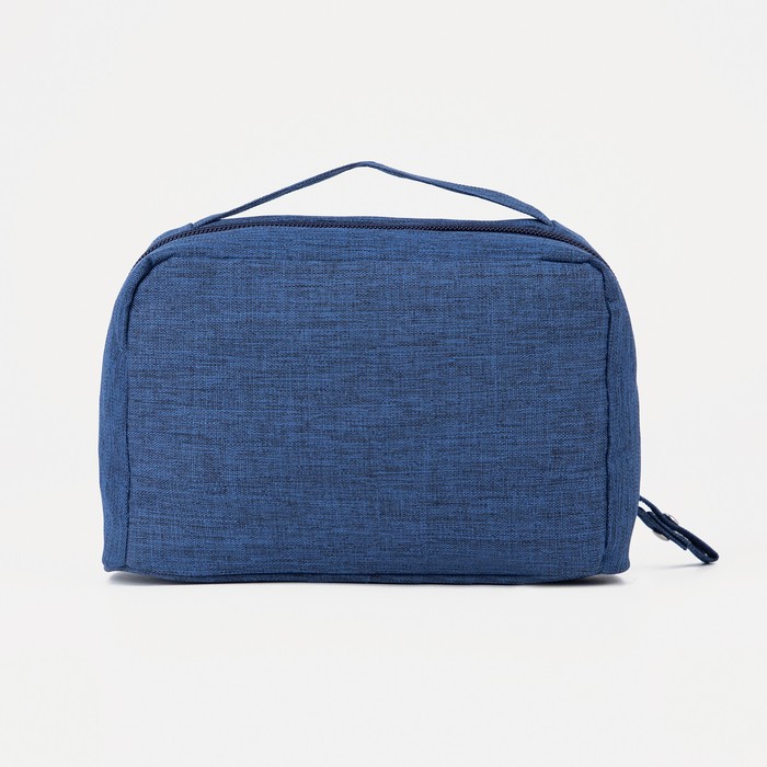 фото Косметичка на молнии, цвет синий