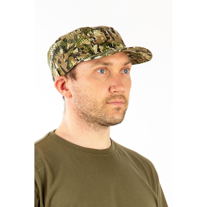 фото Кепка орион на застежке, смесовая, степь