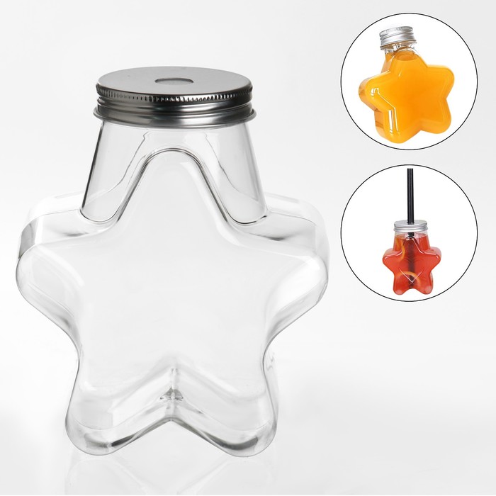 фото Бутылка для напитков "звезда", 500 мл, 119 х 53 мм