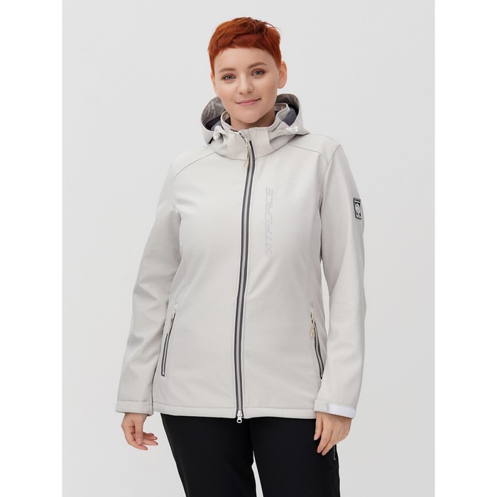 фото Ветровка bigsize бежевого цвета, размер 52 mtforce