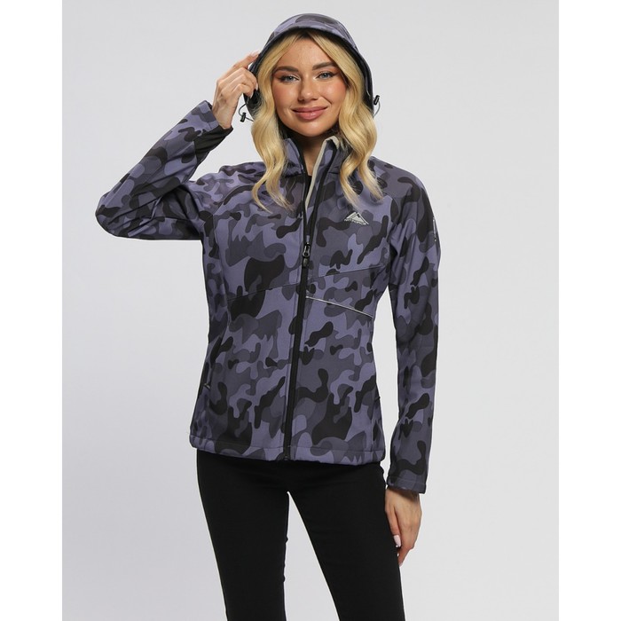фото Ветровка женская softshell черного цвета, размер 50 mtforce