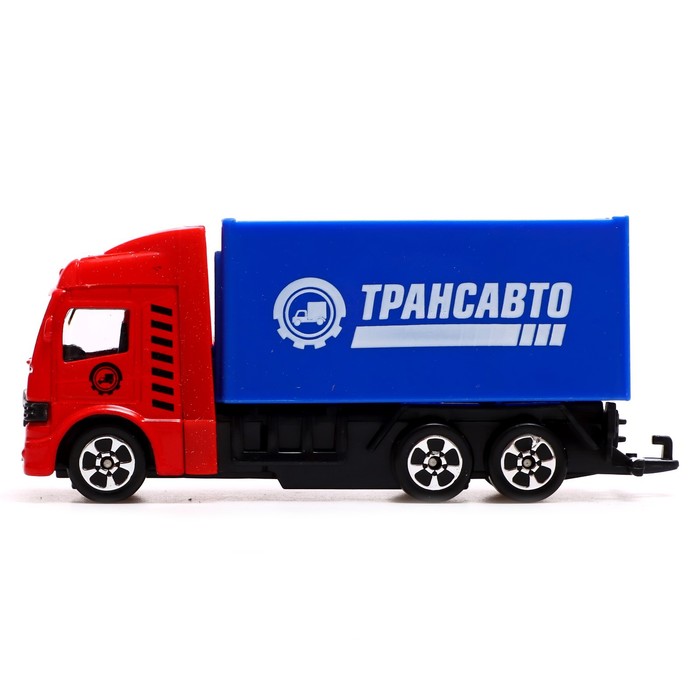 фото Машина металлическая «грузовик», 10,5 см, цвет красный технопарк